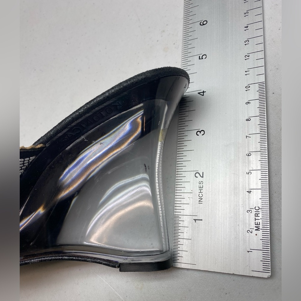 Dezario BLK/ CLEAR  Acrylic Rhinestone Wedge, 9 Fall Sale - Picture 6 of 8